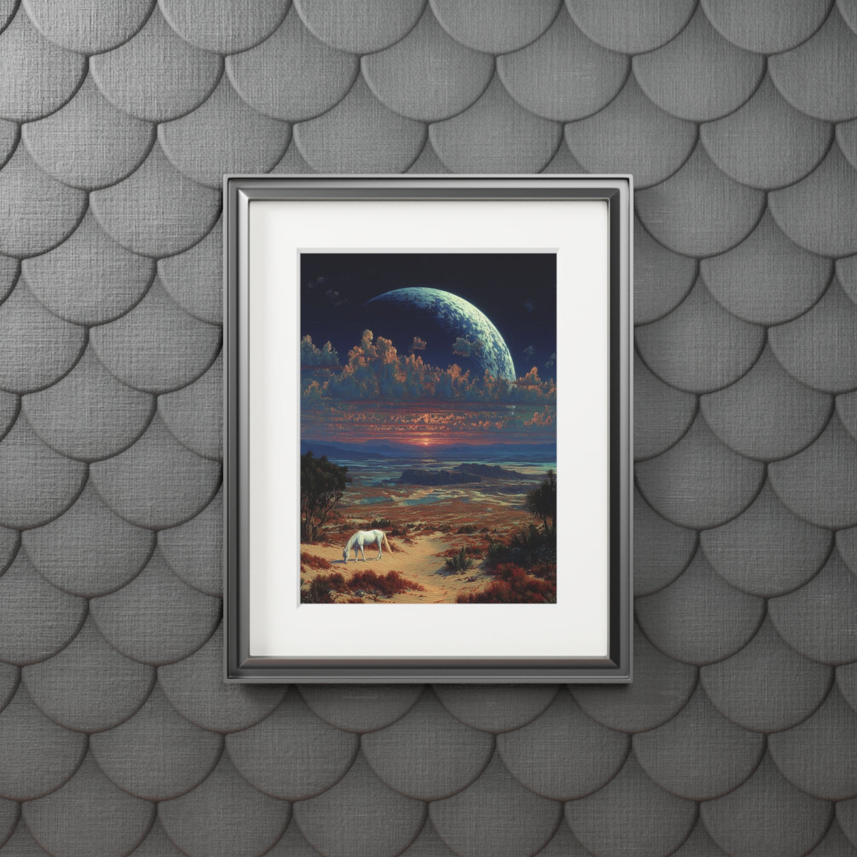 Surreal Moonlit Landscape Fine Art Print