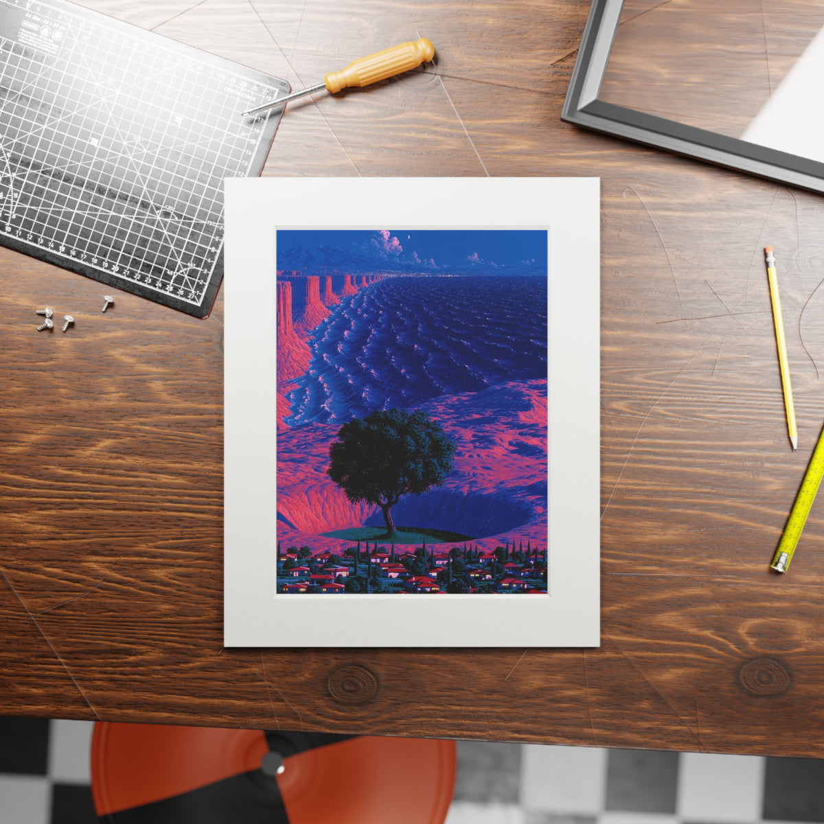 Surreal Desert Vista Fine Art Print